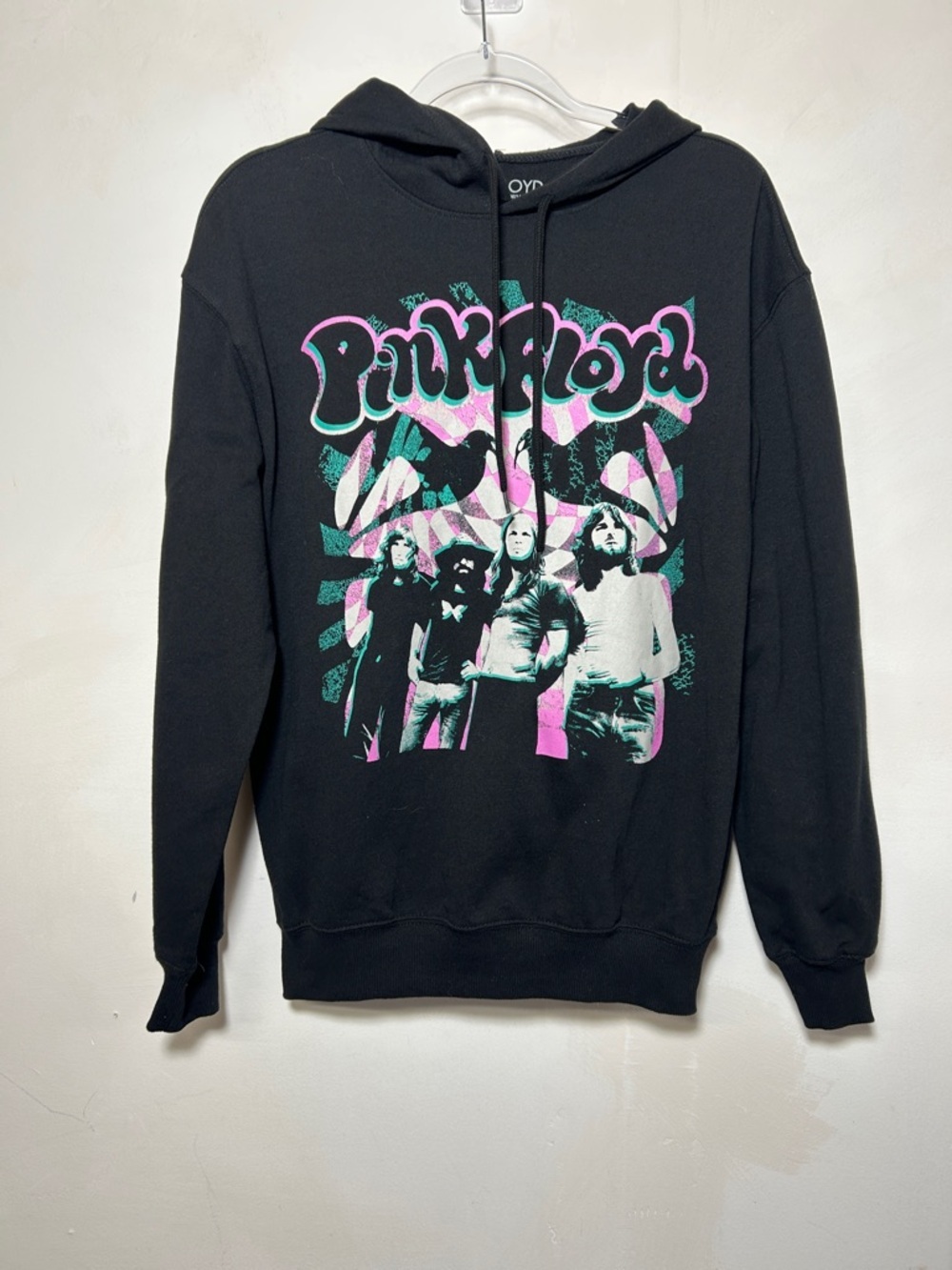 Pink Floyd Graphic Hoodie Black Sweatshirt Classic Rock Band Graphic Size Small